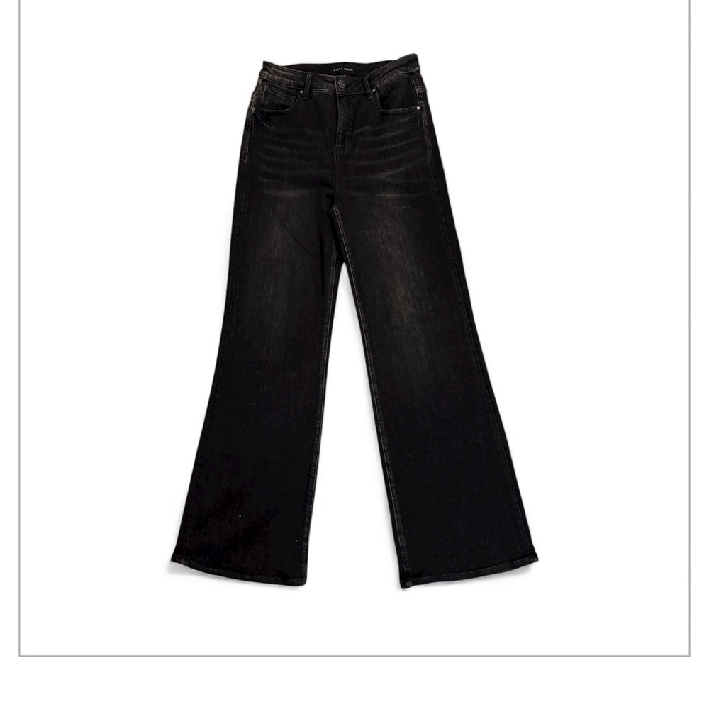 Risen Black Women's Wide Leg Jeans